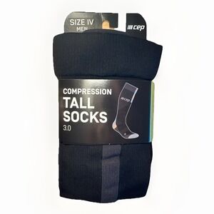 cep Compression Tall Socks 3.0 Men Size IV Black/ Dark Grey 20-30 mmHg NEW